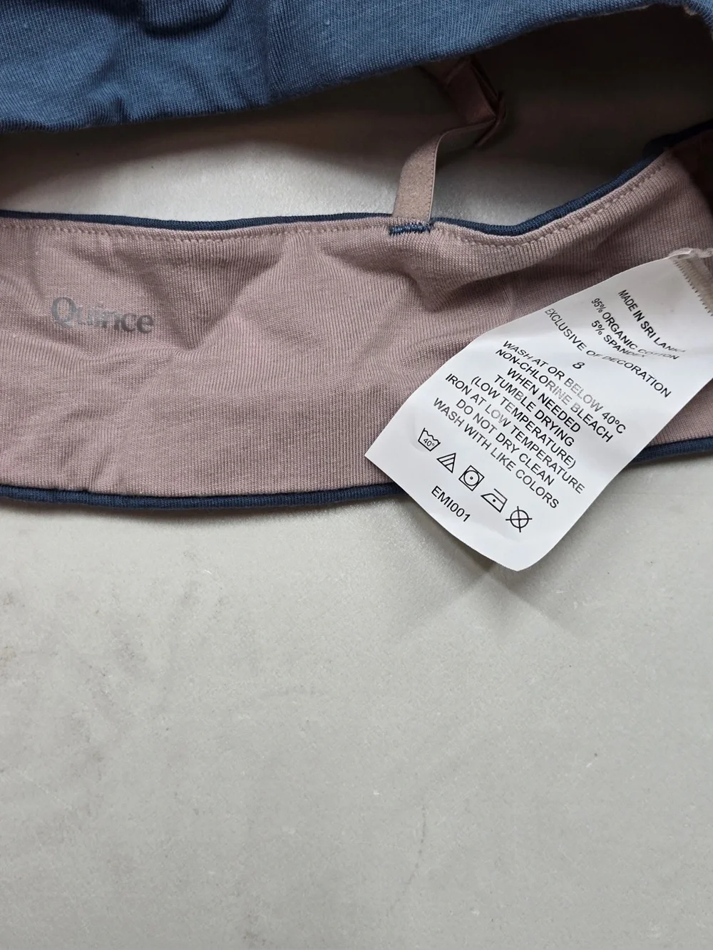 NWT QUINCE 3 Pack Organic Adjustable Bras Size 8 Girls Multi 0455
